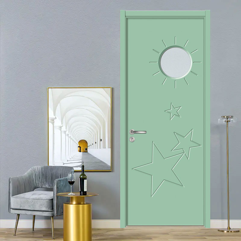 GA20-113 만화 PVC MDF 인테리어 룸 도어